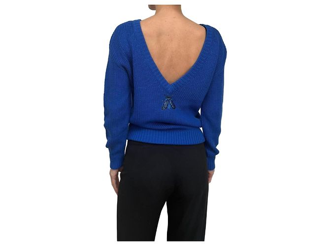 Autre Marque Wollpullover T.Mosca Blau 