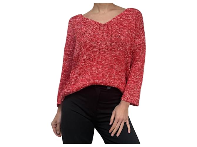 Massimo Dutti Pullover Rot Golden 