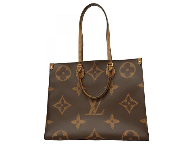 Twist Sac tote On-the-Go Monogram Géant Rétro Louis Vuitton Marron
