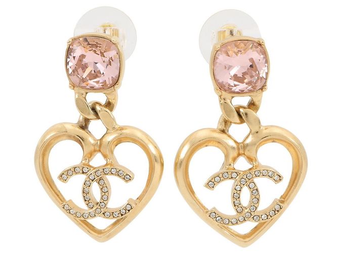 Orecchini in metallo con strass Coco Mark di Chanel