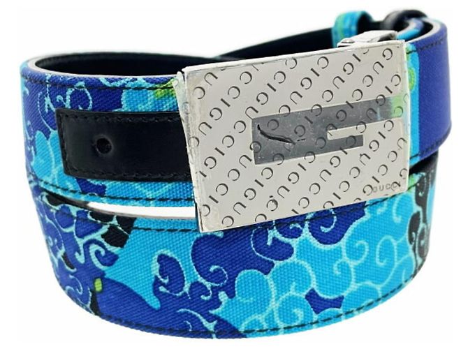 Cintura G Gucci per donne Nero Blu Multicolore