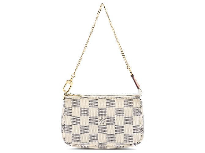 Mini Pochette Accessori Damier Azur Bianco Louis Vuitton