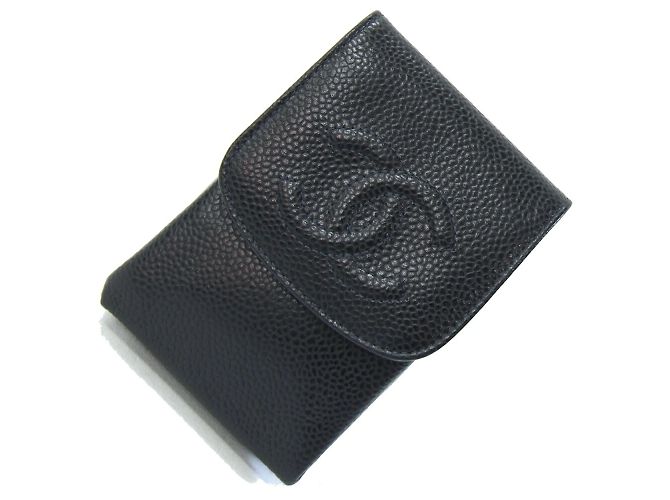 Chanel Cigar Case in Black Grained Calfskin