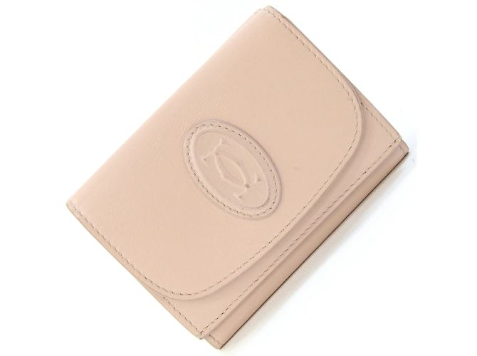 Billetera tri-fold Must de Cartier Beige