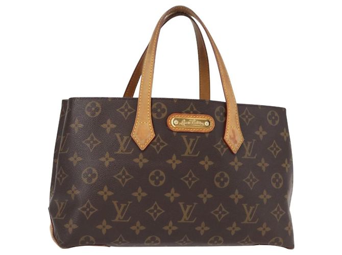 Bolsa Wilshire em Canvas Monogram PM Louis Vuitton Marrom