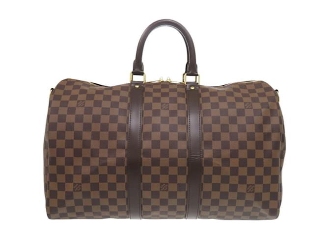Louis Vuitton Keepall Bandouliere 45 Damier Boston Bag Brown Cloth  ref.2667228