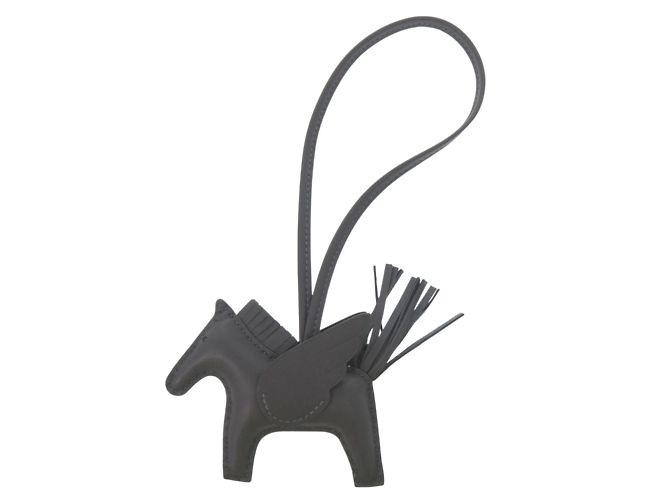 Chaveiro Charm Pegasus Rodeo PM Hermès Cinza