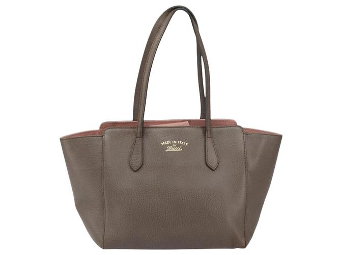 Gucci Swing Leather Medium Marron
