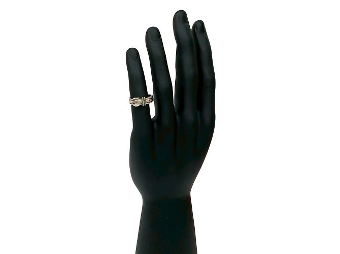 Ring Hermès Anel HERMES Santur em Prata 925