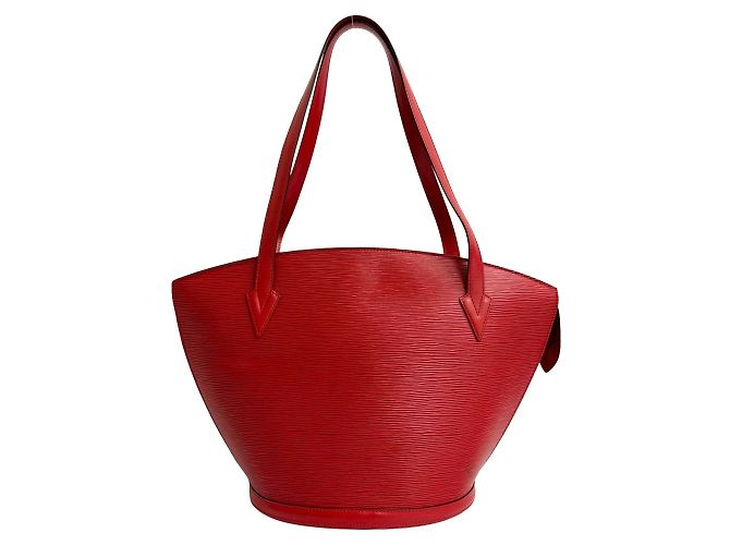 Louis Vuitton Saint Jacques Epi-Leder Tote Bag Rot