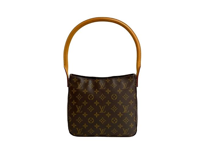Sac à main en cuir Looping MM de Louis Vuitton Marron