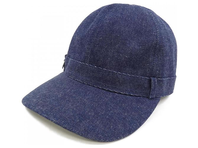 Boné de algodão Hermès H242024N Azul