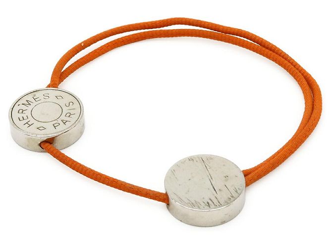 Pulsera de algodón Hermès Sellier Naranja