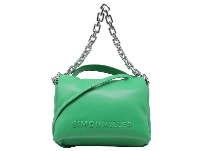 Bolsa de Ombro Linked Turnover da Simon Miller em Couro Sintético Verde