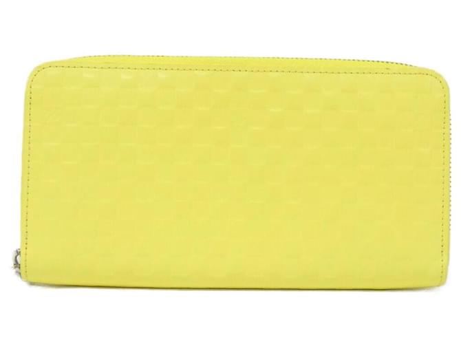 Zippy Louis Vuitton Facette Damier Long Wallet Yellow Enamel  ref.2667931