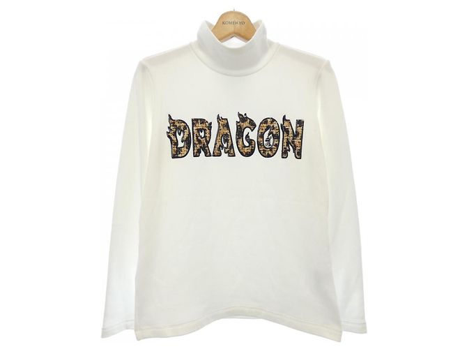 Autre Marque Top Dance With Dragon Blanco