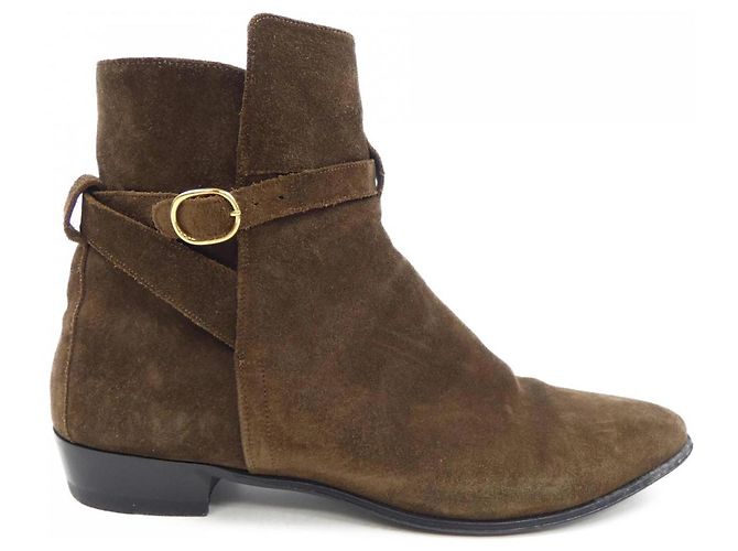Céline Sapatos de couro Celine Marrom