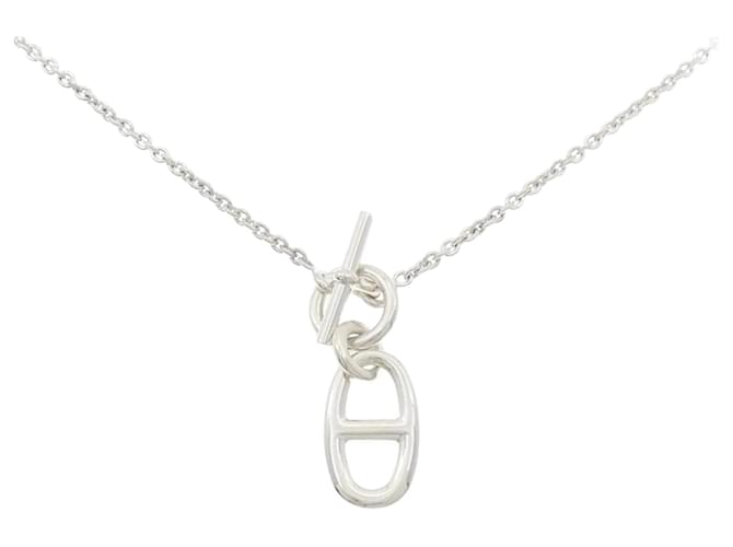 Hermès Hermes Chaine d'Ancre Necklace Silvery 