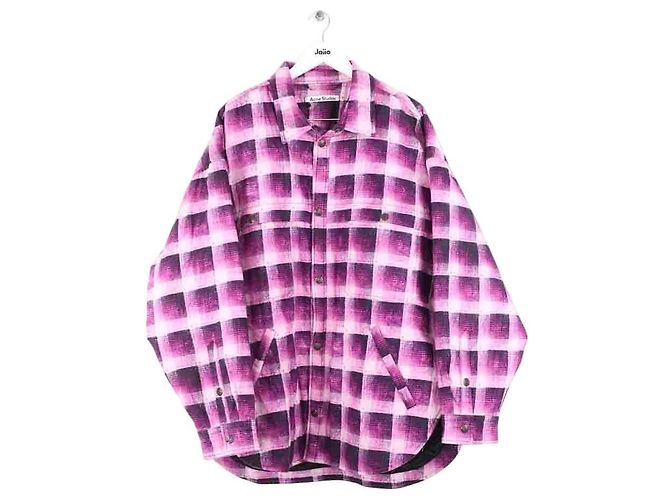 Acne Giacca in cotone rosa