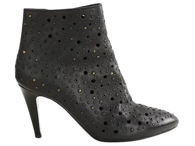 Bottega Veneta Botas de cuero negro