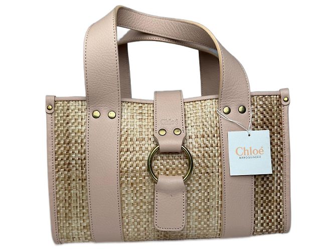 Chloé Sac à main vintage Chloe Rose Beige