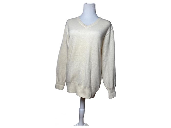 Comme Des Garcons Pull en laine vintage Comme Des Garçons L Beige