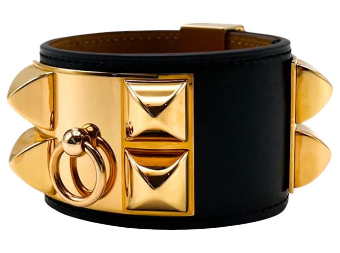 Hermès Hermes Chamonix Collier De Chien CDC Bracelet S Black