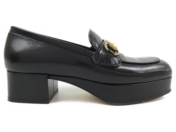 Chaussures en cuir Gucci Noir