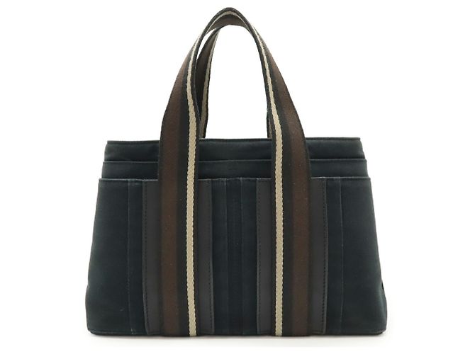 Troca Hermès HERMES Tote Bag Horizontal PM Braun Schwarz Beige