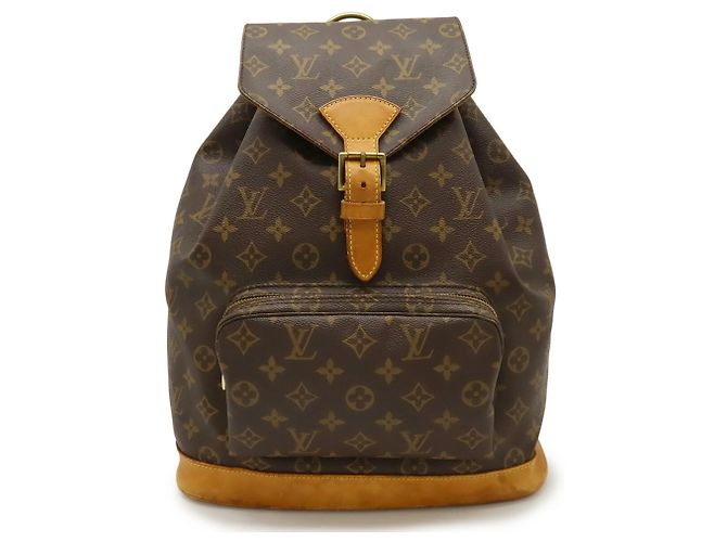 LOUIS VUITTON Zaino Montsouris GM Monogram Marrone