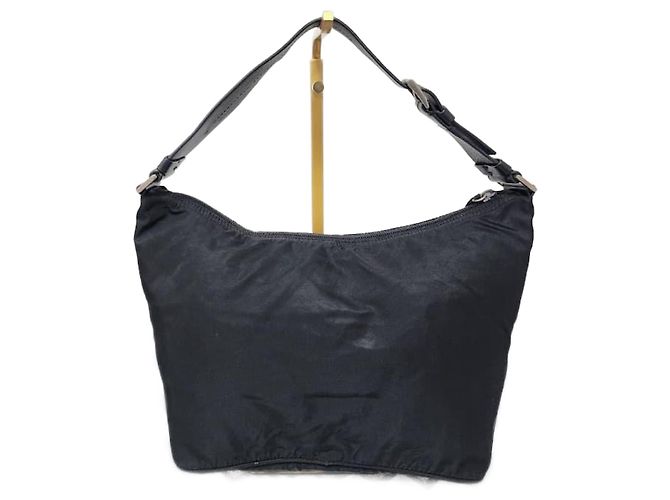 Borsa a Spalla Prada Tessuto Nera Nero