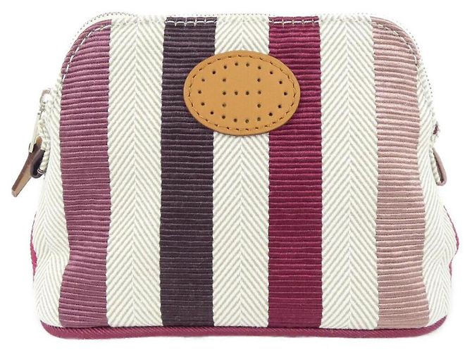 Pochete Bolide de algodão/viscose da Hermès Roxo