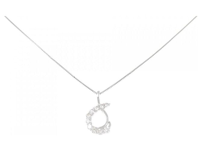 Autre Marque Collier en diamant en or blanc Au750 Argenté