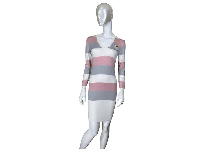 Autre Marque Vestido Fiorucci de algodón y elastano Multicolor