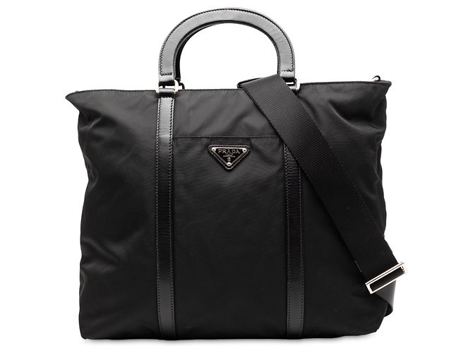 Borsa Tessuto nera Prada Nero