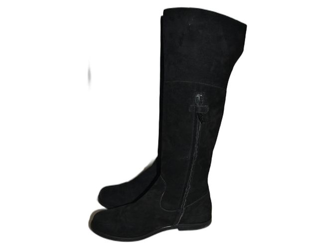 Dolce & Gabbana Stiefeletten aus Wildleder schwarz