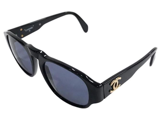 Gafas de sol negras con logo CC dorado Chanel 04152 Negro