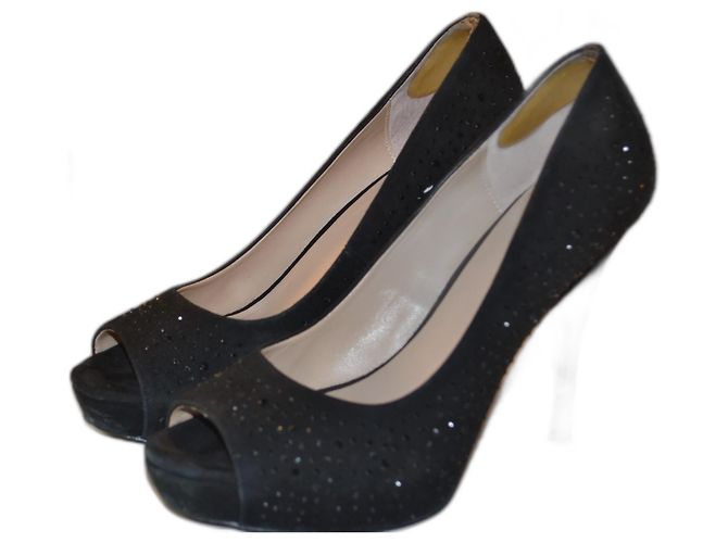 Liu.Jo Ankle Boots Black Deerskin Size 40 IT