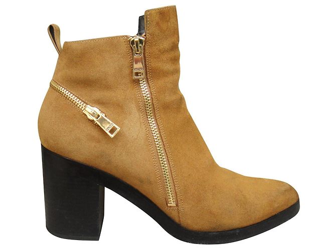 Kenzo Stiefeletten Senfgelb Wildleder