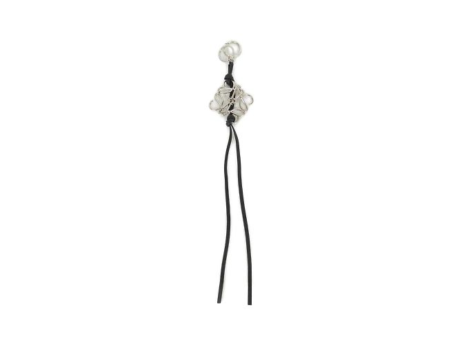 Charm de bolsa de couro Loewe C821232X02 Preto