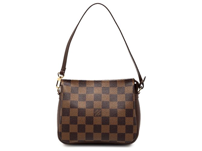 Trousse Pochette Damier Ebene Marrone Louis Vuitton