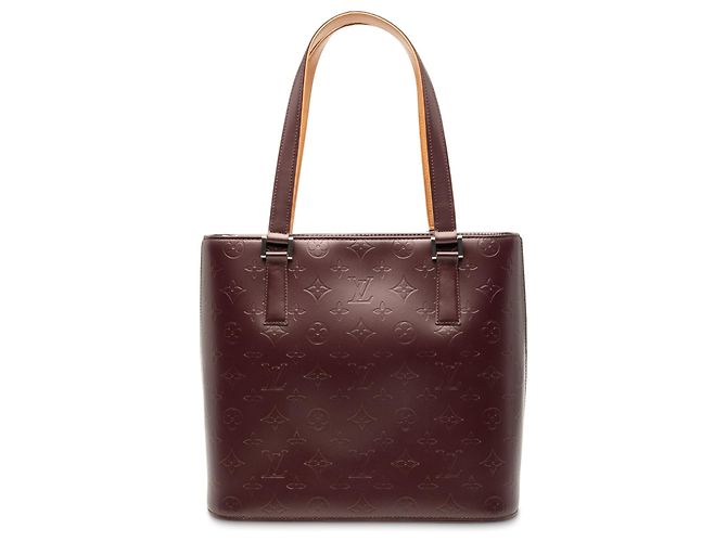 Louis Vuitton Red Monogram Mat Stockton Dark red