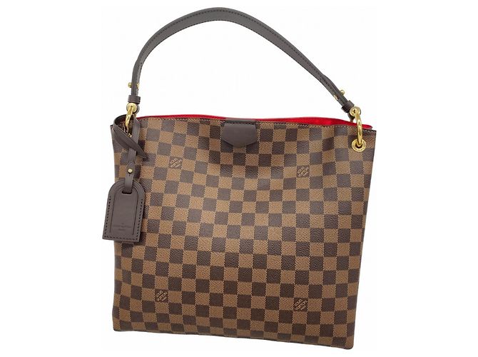 Borsa a Spalla Damier Graceful PM Louis Vuitton Damier ebene
