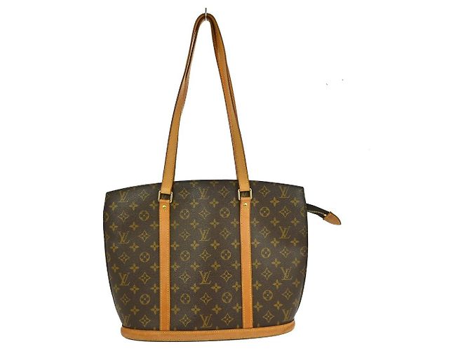 Borsa Babylone in Tela Monogram Louis Vuitton Marrone
