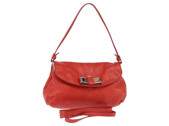 Chloé Borsa a spalla Chloe Lily in pelle Rosso