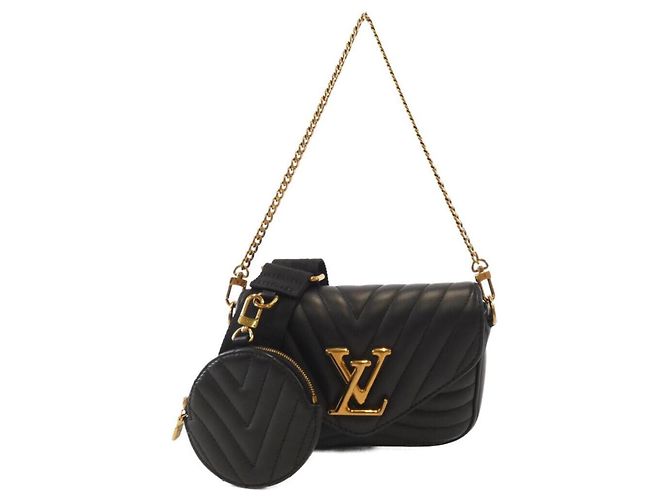 Bolsa de Ombro Multi Pochette M56461 Louis Vuitton Preto