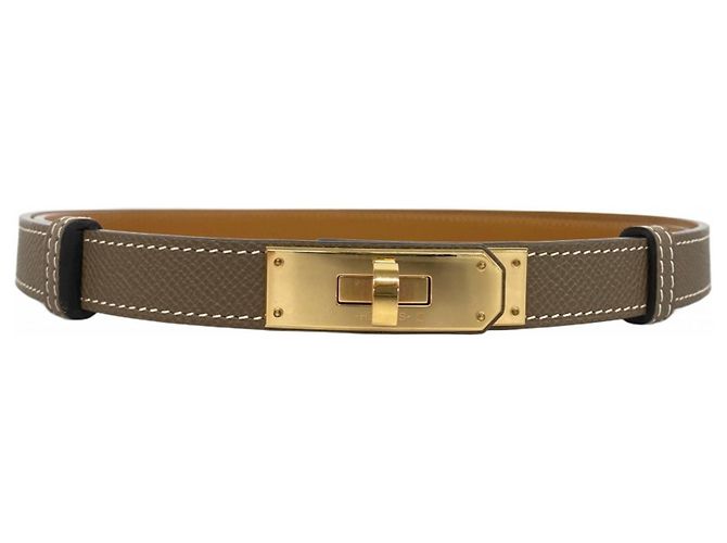 Cinto Kelly Hermès em couro Epsom