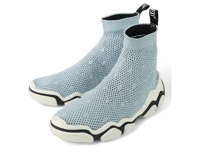 Sneakers Sock Glam Run RED VALENTINO Blu Blu chiaro