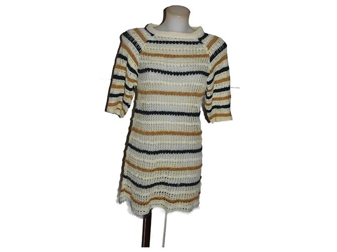 Vestido mini de algodón Isabel Marant Multicolor