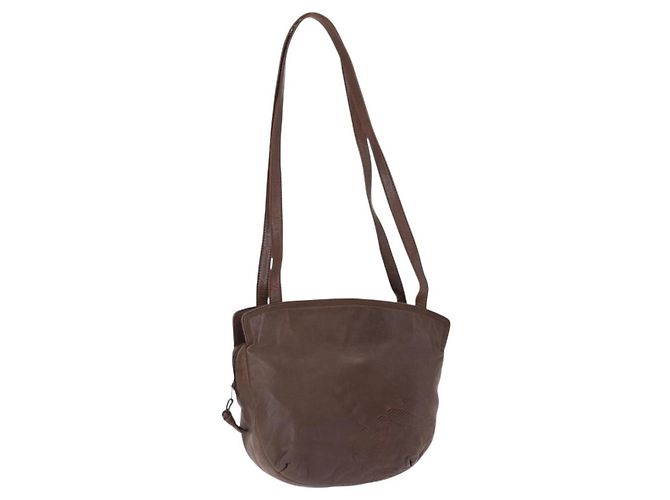 Borsa a Spalla Loewe Anagram in Pelle Marrone
